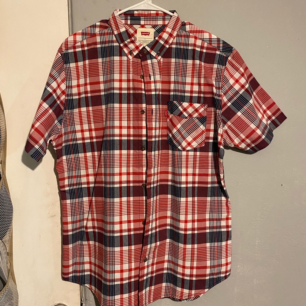 Red/Blue Levi’s button-up